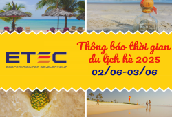 CÔNG TY TNHH XÂY LẮP CÔNG NGHỆ ETEC THÔNG BÁO
